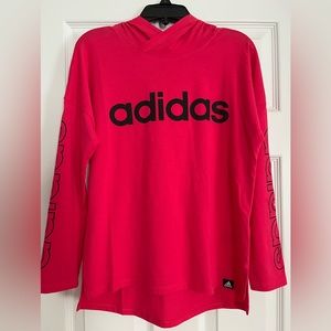 Girls adidas hooded shirt, size 14